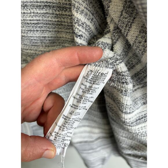 Wilfred Aritzia Open Front Cardigan Womens size Medium Grey - Picture 4 of 5